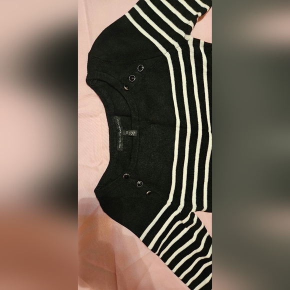 💜🩷White House Black Market Striped Sweater Tunic Top Size XS💜 - Picture 6 of 7
